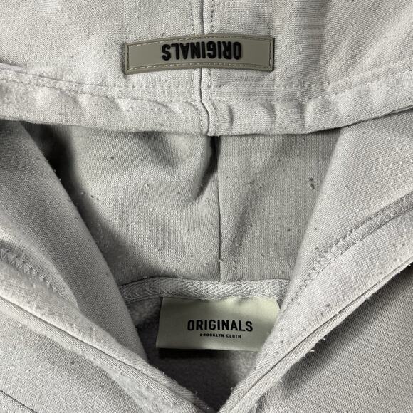 Originals Brooklyn Cloth Hoodie Mens Large Pullover Long Sleeve Sweatshirt Hood - Picture 3 of 11